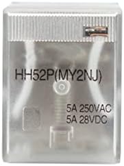 PHONME Реле 10PCS MY2NJ DC 12V 24V 36V 48V 110v 220v електромагнетно Реле СО LED Индикатор HH52P My2 Серија HH52P - L Нова Шема Електронски