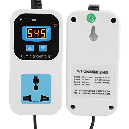 Дигитална контрола на контролорот за влажност за контрола на влажност, контролер на уредот, контролор на влажност на воздухот со ЛЦД -дисплеј,