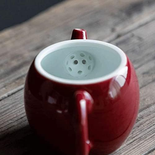 Современи чајници цврста боја црвена празнична романтична керамичка семејство употреба кунг фу чај сет единечни чајници чајници