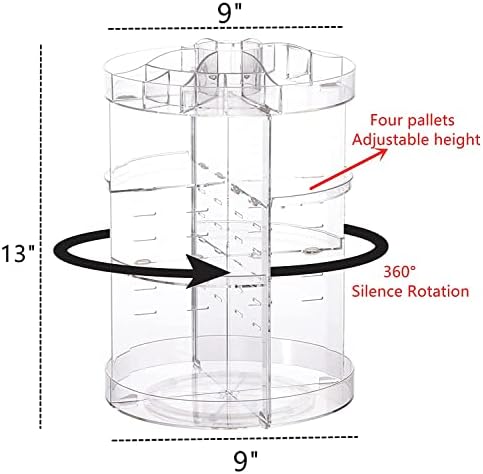 Ротирачки Организатор НА ШМИНКА ПУРОСУР, Организатор На Ротирачки Парфеми Од 360 Степени,прилагодливи организатори На Шминка и складирање