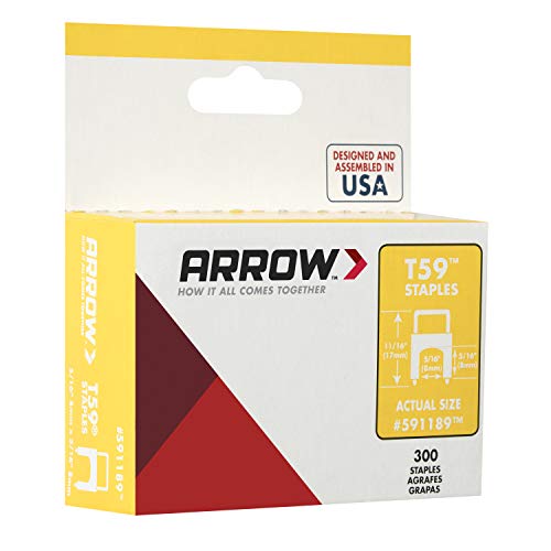 Arrow 591189 Оригинална T59 изолирана чиста 5/16-инчи од 5/16-инчни степени, 300 пакувања
