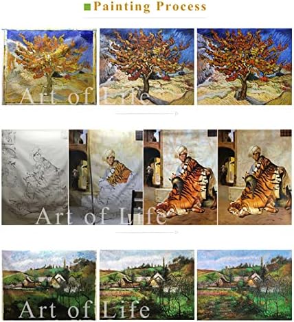 $ 80 - 1500 $ рака насликана од наставниците на уметнички академии - сликарство на нафта на платно - 6 познати декор за wallидна уметност на