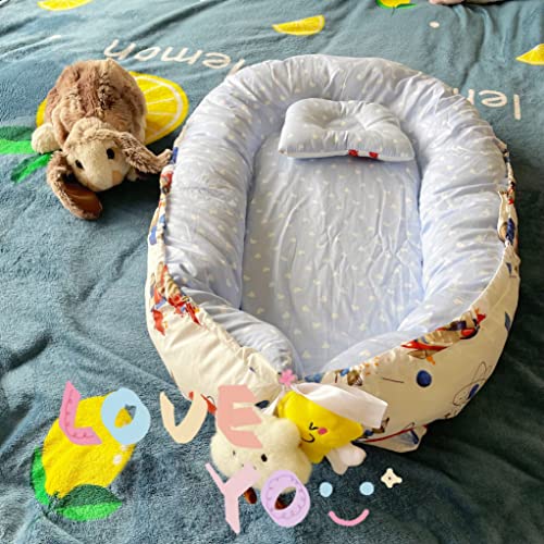 Налексми бебешки покритие, покривка на гнездо перница лесна употреба за 0-24 месеци, дише и меко топло дополливо органски ко-спиење