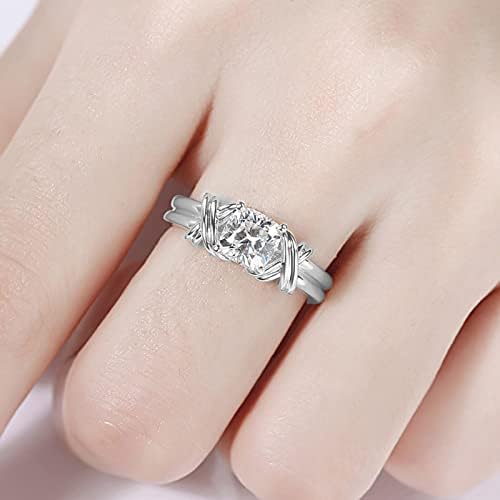 Прстени за вашата девојка ангажман круг исечени циркони жени свадбени прстени накит за накит за жени полни дијаманти дами ringвонат