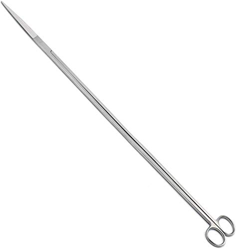 ААПРОТУЛС РИБА Аквариум чистач Кели ножици директно 18 Дополнителна долга рачка Остри/остри инструменти од не'рѓосувачки челик