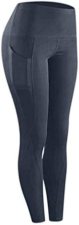 Viyw јога панталони со џебови за жени за контрола на стомакот за вежбање на вежбање хеланки затегнати високи половини