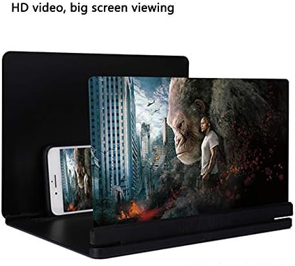 Lunchbox.com 10 Инчен Екран Лупа СО 3D Очила, 3d HD Телефон Екран Лупа Преклопен Штанд За Сите Паметни Телефони