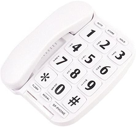 ZSEDP погоден за стари лица со големи копчиња и гласен волумен жичен телефонски телефонски фиксиран телефон