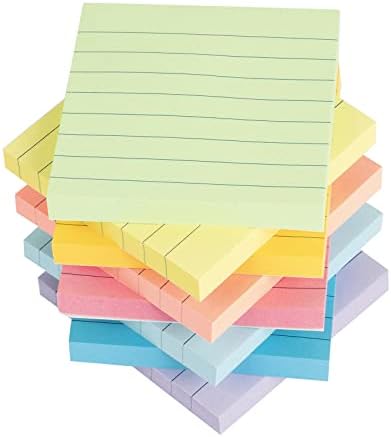 Наречени лепливи белешки 3x3 во светли владеечки постери Шарени супер лепење мемориски влошки за силно лепило, 82 листови/подлога