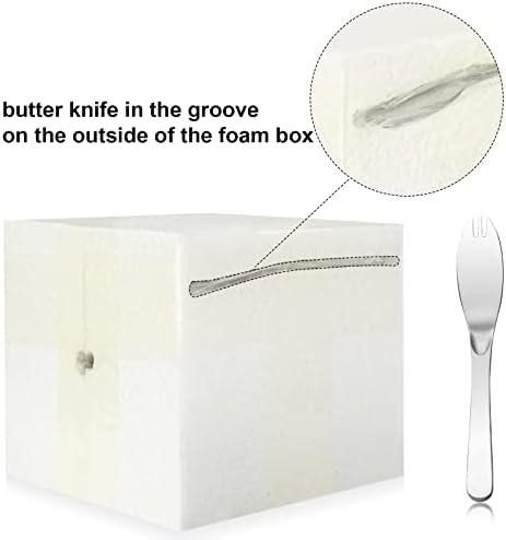 Складирање на путер од јангбага, чувар на порцелански путер со силиконски магнет јака и нож за путер -Чувајте путер свеж и омекнување за ресторан