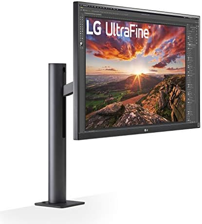 LG 27un880-B Ultrafine Монитор 27 UHD IPS Дисплеј, sRGB 99% Боја Спектар, VESA DisplayHDR 400, USB Тип-C, Ergо Стенд-Црна