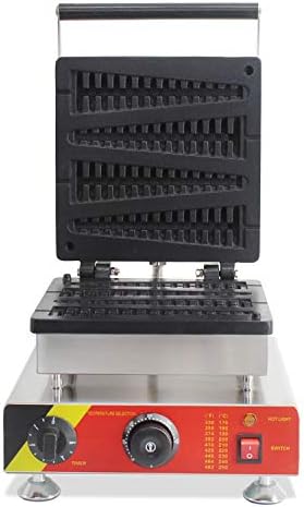 Општа комерцијална употреба Nonstick 110V 220V Електричен белгиски вафл на стапче вафли производител на пекари машина железо