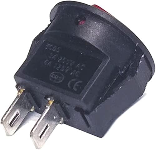 Shubiao Rocker Switch 5pcs/10 компјутери многу 16 mm мала рунда 2pin 250V 3A бродски прекинувач за време