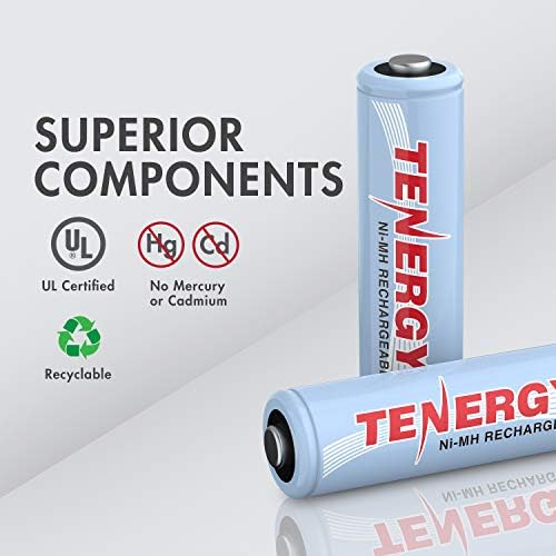 Тенегија АА за полнење на батерии и полнач Combo TN162 8-BAY SMART LCD AA/AAA NIMH/NICD CHALGER + 8 AA NIMH батерии за полнење