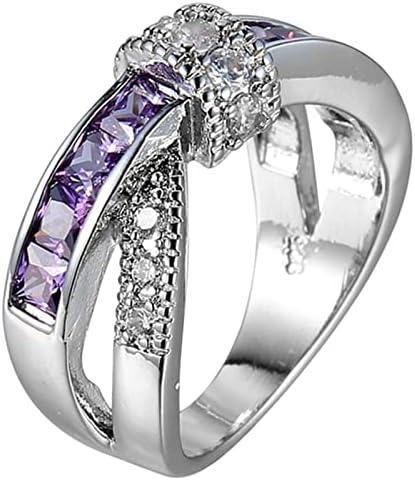 2023 година Нова повеќебоен цирконски украс прстен за венчавки дами рачни украси за забави прстен целосен засилен прстен на циркон прстен