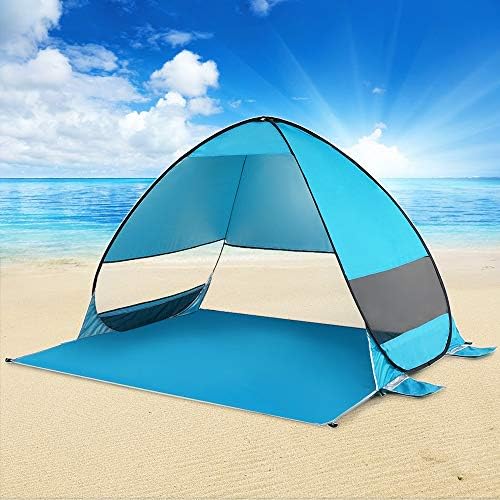Mmaxz Automatic Pop Up Beach Thand Cabana Protable UPF 50+ Сонце засолниште кампување риболов пешачење за крошна шатори на