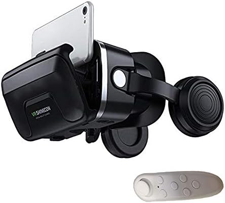 VR Слушалки За Виртуелна Реалност Со Контролер, VR Очила Заштитени СО Очи HD fov 120°+ Паметен Шлем за iPhone &засилувач; Андроид Паметен