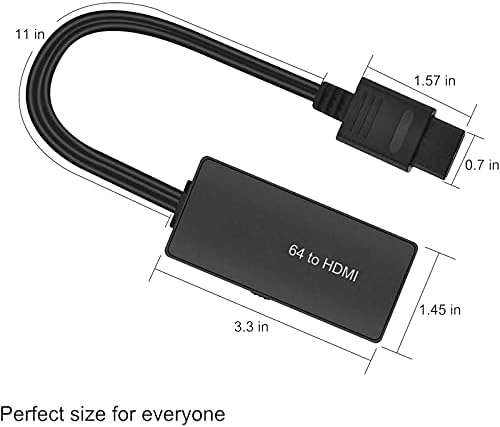 Esenlong N64 ДО HDMI Конвертор, HDMI Кабел За N64 Адаптер За N64 Поврзете Се Со Hdmi Тв N64 На Hdmi-Компатибилен Кабел За Кабелска Поддршка Ntsc3.