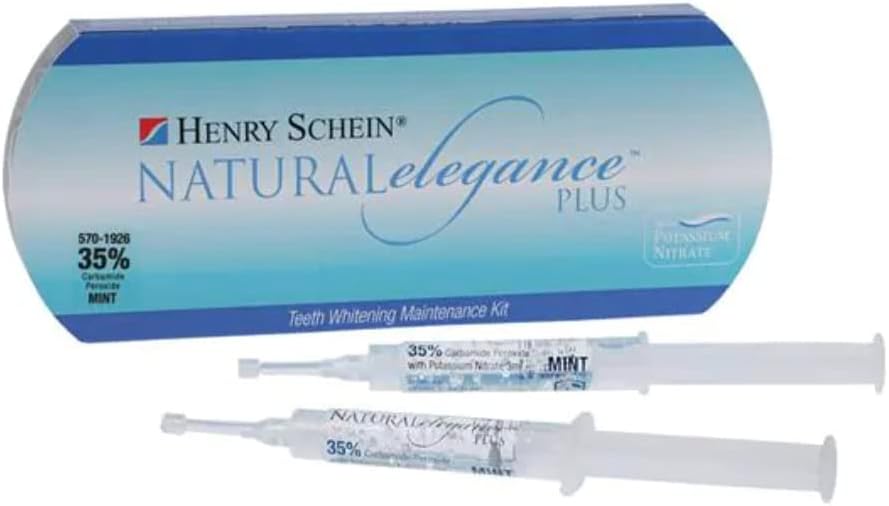 Природна елеганција® плус 35% карбамид пероксид нане вкус на заби за белење на гел од Хенри Шејн, два шприцови од 3 мл, 3 пакувања,