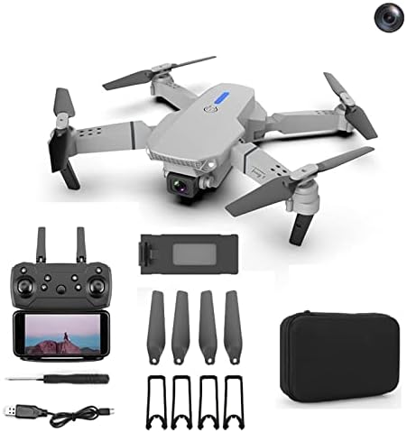 Дрон со 1080p HD двојни фотоапарати, FPV Drone Camerable Distable RC Drone Toys Подароци за момчиња девојчиња со надморска височина Држи режим