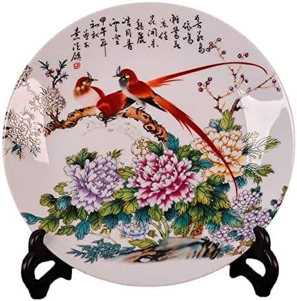 20 см керамика и порцеланска декорација цвет богата чинија кинеска домашна порцеланска плоча за дневна соба