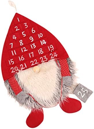 Амосфун Почувствува Божиќен Календар Божиќен Календар За Доаѓање шведски Гном Креативен шведски Календар на Дедо Мраз Доаѓање Декоративен За Декор За Домашна Кан