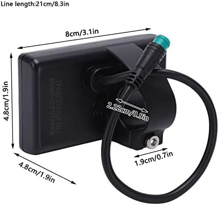 plllaaoo ЕЛЕКТРИЧЕН ВЕЛОСИПЕД LCD Дисплеј, Електричен Велосипед S866 LCD Дисплеј Метар, 24v 36V 48v Контролен Панел СО Водоотпорен Приклучок,
