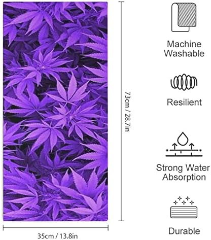 Виолетова тенџере лисја од плевел микрофибер рачни крпи Супер апсорбирачки крпи Брзо суво миење на миење садови
