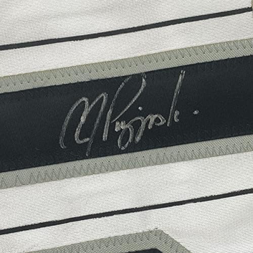 Автограмиран/потпишан АJ А.Ј. Пирзински Чикаго Пинстрип Бејзбол дрес ПСА/ДНК Коа
