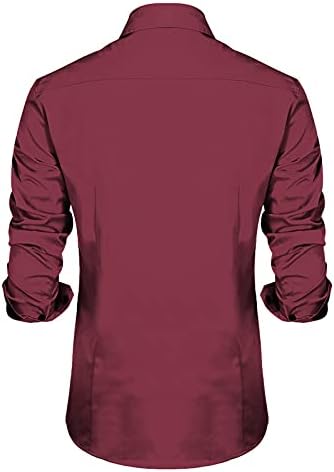 XXBR Бизнис Обични кошули за мажи, 2021 машка пад на јака од јака, деловен стил лабава цврста боја кошула врвови памучни постелнина