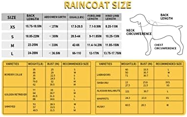 FASHIO_FUN Големи кучиња Домаќини прилагодливи миленичиња водоотпорна облека лесна јакна за обезбојување на дождот Пончо дуксери