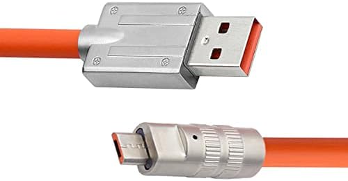 Chenyang USB C до USB C кабел USB тип Ц машко до машки течен силиконски ултра мек 120W Брзо полнење USB 2.0 Кабел за податоци Сина
