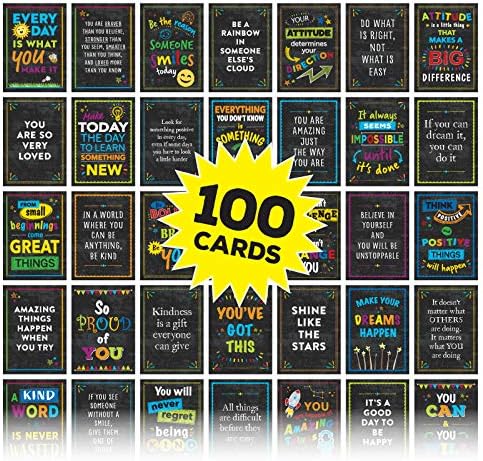 Мотивациони Картички: 100 Инспиративни, Љубезност, Мотивациони И Цитати Картички. Големина на визит - Картичка-2, 5х3, 5 инчи