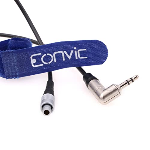 Eonvic Timecode Cable за пипала за синхронизација на Wisycom MTP60 Zaxcom ZFR 400 десен агол 3,5 mm TRS до FVB 00 3 Pin MALE