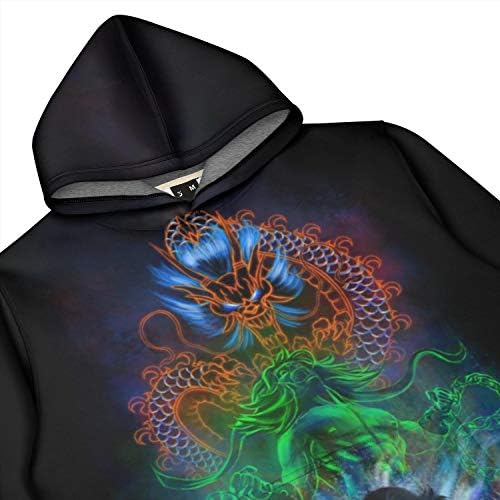 Унисекс 3Д галаксиска кошула за џемпери за слабеење на качулка, Мортал-Комбат-МК-Легас-ЛИУ-Канг-црна маичка