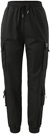 Etkiaенски женски панталони костуми обични молив пантолони 2023 карго панталони жена опуштена вклопена буги облека црни панталони