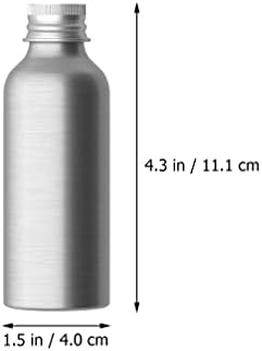 Примерок од алуминиум во дворот, празно полнење шишиња со шише со шише со тоалети 100мл контејнери за козметички крем за шампон лосион сапун