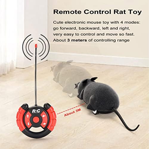 Автоматско движење глушец мачка играчка, интерактивни играчки за мачки безжични електронски лажни глувци стаорец домашно милениче