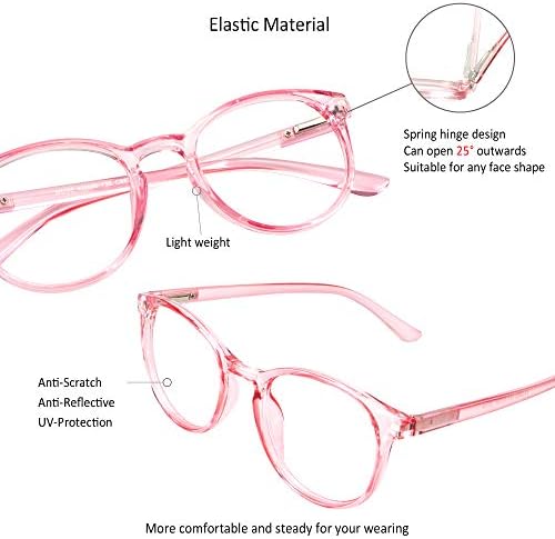 Визионглобални Очила За Блокирање На Сина Светлина За Жени/Мажи, Компјутерско Читање, Стилска Овална Рамка