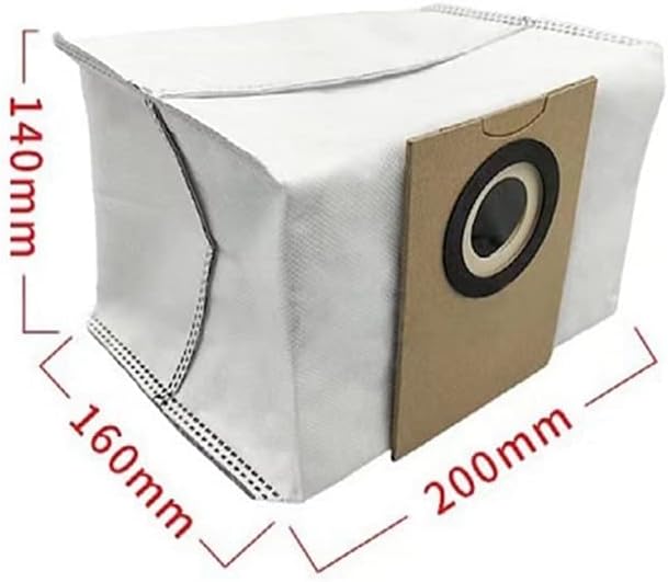 Whisverse 10 пакет вакуум чистач торба за прашина компатибилна со додатоци за замена на Viomi Alpha2 Pro торби