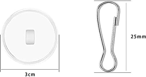 Esowemsn 30 -тина лепила на лепило тавани куки 3см чиста леплива диск висина кука со 2,5 см врзувачки прстени водоотпорни беспрекорни