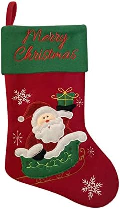 Близу Божиќ Популарни Приврзоци Чорапи Торби За Подароци Приврзоци За Новогодишна Елка Украсни Чорапи Божиќни Украси За Забави За Снешко