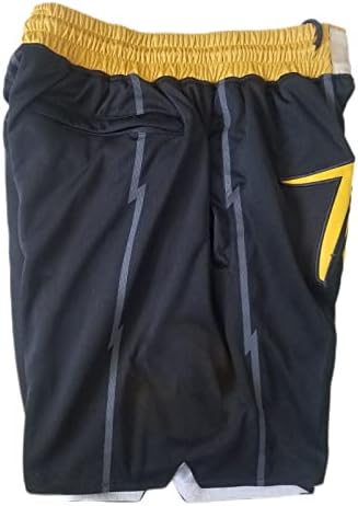Мажи кошаркарски шорцеви, атлетски ретро шорцеви со џебови со џебови за тренингот Брзи суви кошаркарски шорцеви