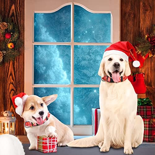 6 Парчиња Божиќни Јаки За Кучиња Празнични Јаки За Миленичиња Смешни Јаки За Кученца Прилагодливи Јаки За Кучиња Удобни Основни Јаки