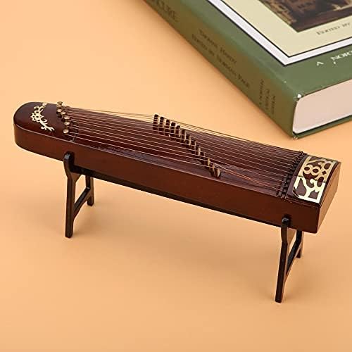 Mxiaoxia Минијатурна дрвена кинеска зимска музичка инструмент за приказ на мини украси занаетчиски декор за дома