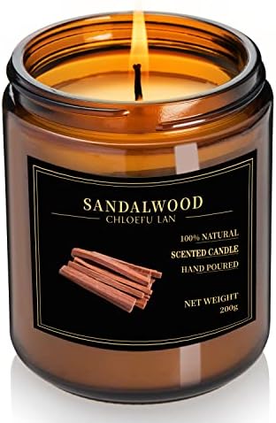Члоефу Лан миризливи свеќи за домашни миризби за дома, високо миризлив, природен восок, горење на 45 часа, ароматерапии во кутија за