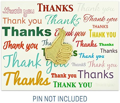 Pinmart зборови на благодарност картичка за презентација - пакет од 25