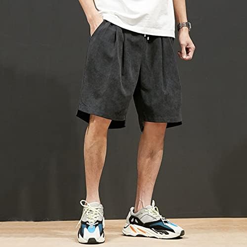 WXHN УБСТ Менс Каприс Панталони Јапонски Стил Плус Големина Лабави Секојдневни Панталони Лето Под Коленото Еластични Врвки За Џогирање