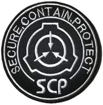 SCP специјални процедури за задржување Фондација тактички амбрант извезени закрпи значки морал тактика воена везење кука и јамка на задниот дел на задниот дел