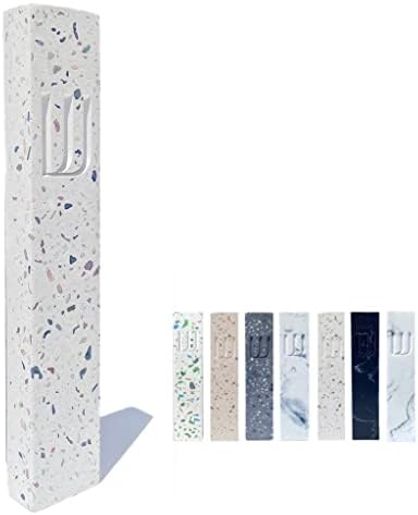 Дизајн на случаи на модерни камен мезуза, мезуза покритие за заштита на свитоци, лесна кора и лепење подарок за куќиште и домашен благослов